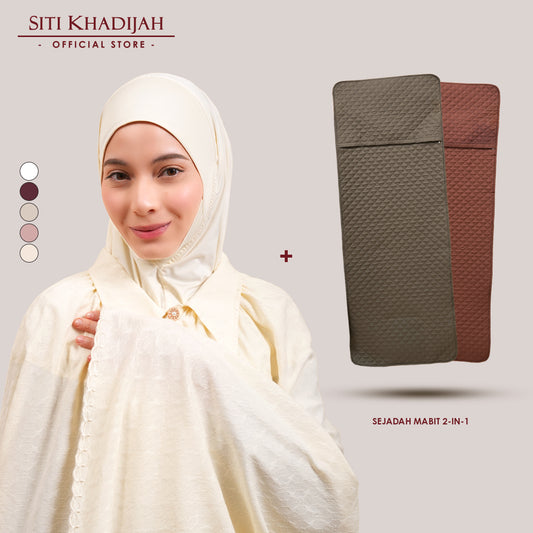 [SK CORAK MERDEKA] FLAIR CAPE ARLA + SEJADAH MABIT 2-IN-1