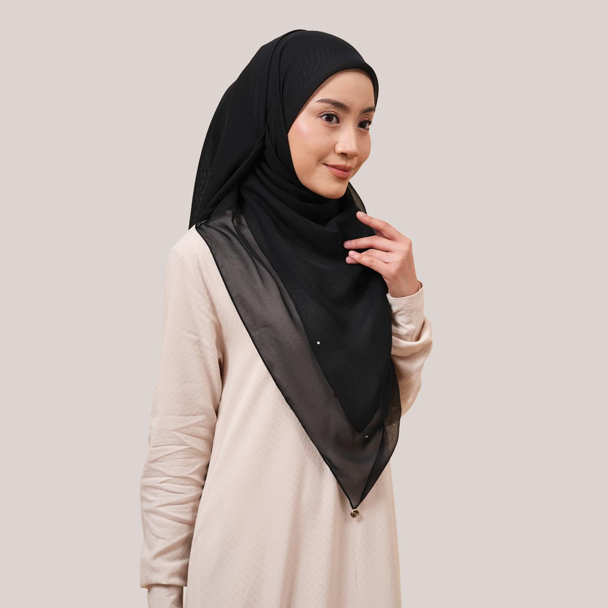 Diamante Voile Square