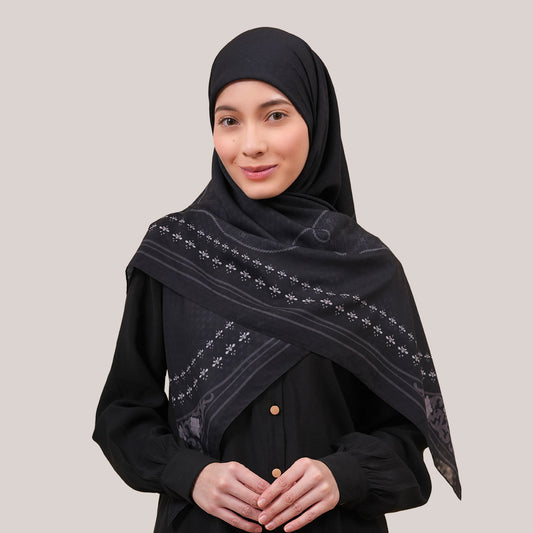 Lucia Jacquard Voile Square