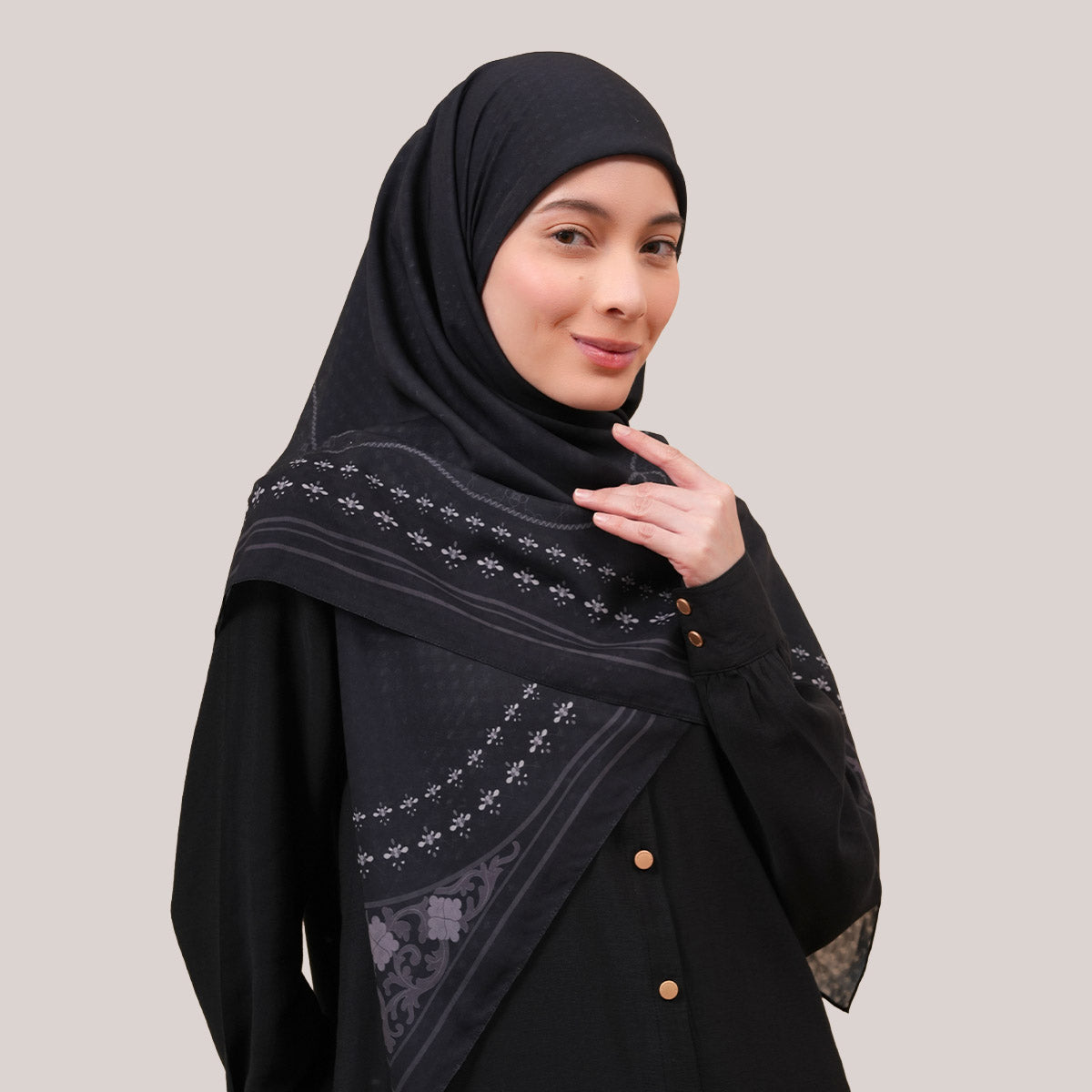 Lucia Jacquard Voile Square