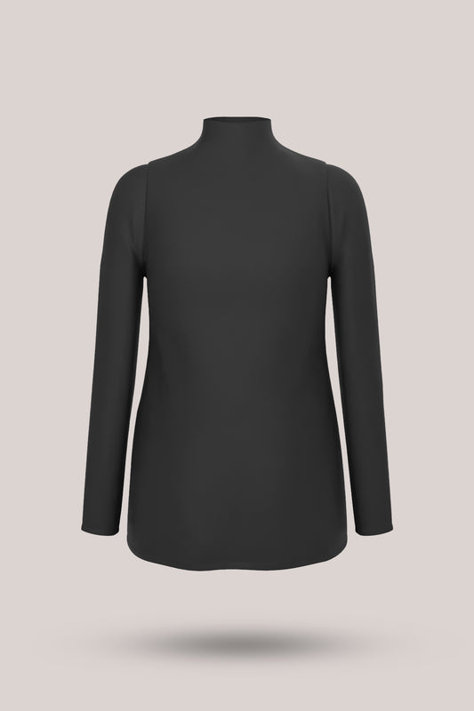 Petticoat Top Long Sleeve High Neck