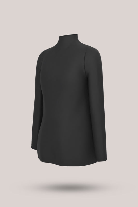 Petticoat Top Long Sleeve High Neck