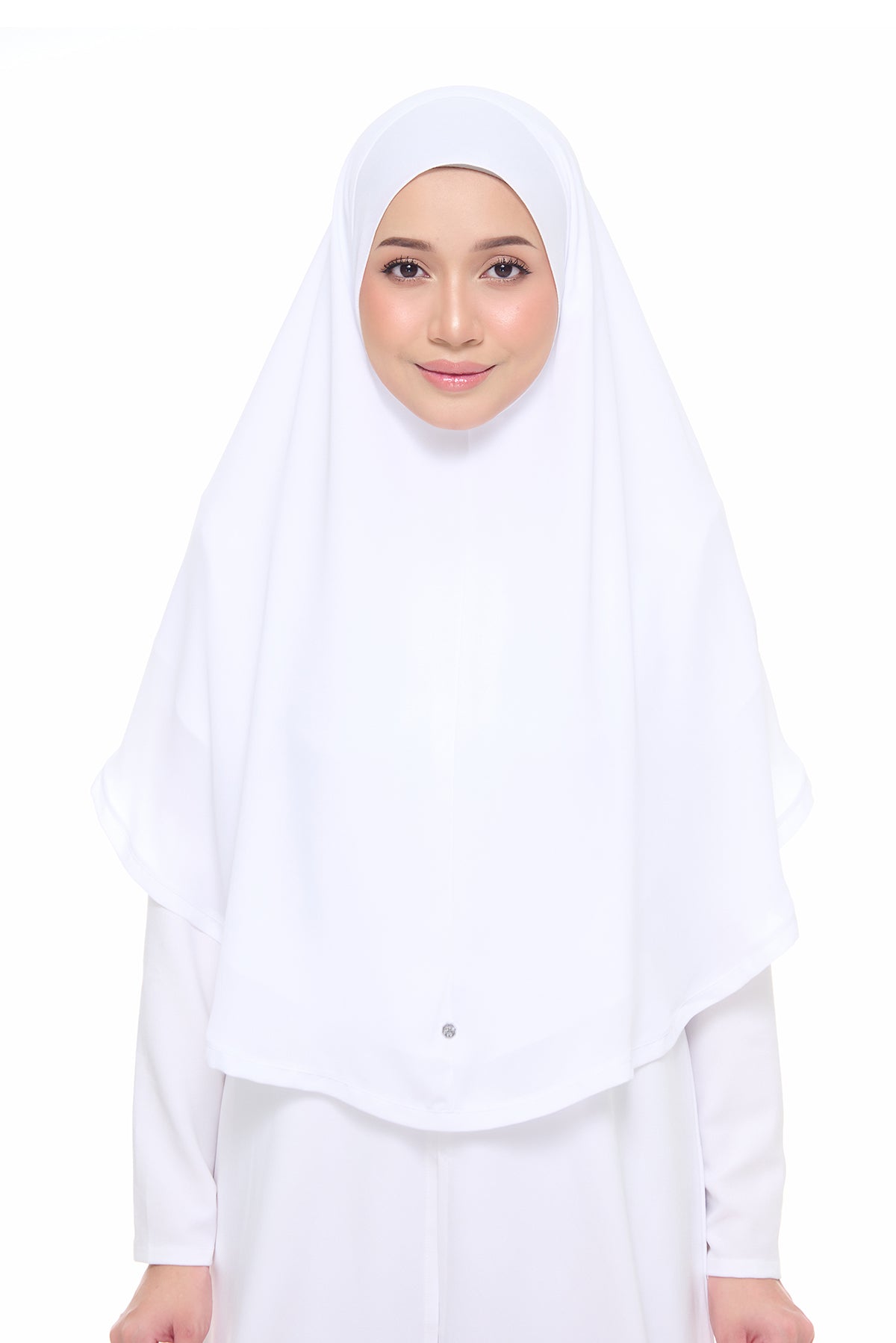 Tudung Sarung Labuh Siti Khadijah Putih