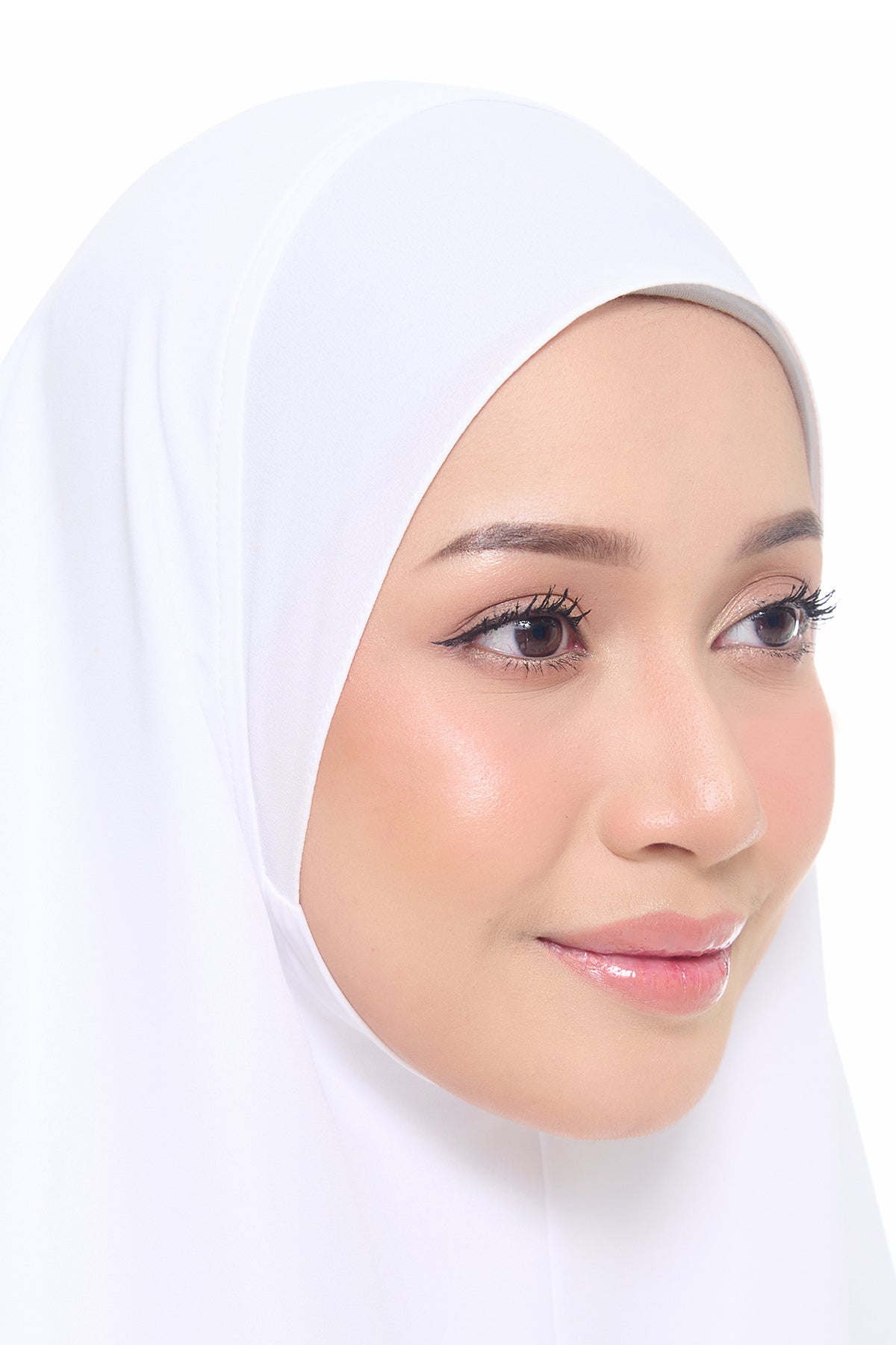 Tudung Sarung Labuh Siti Khadijah Putih